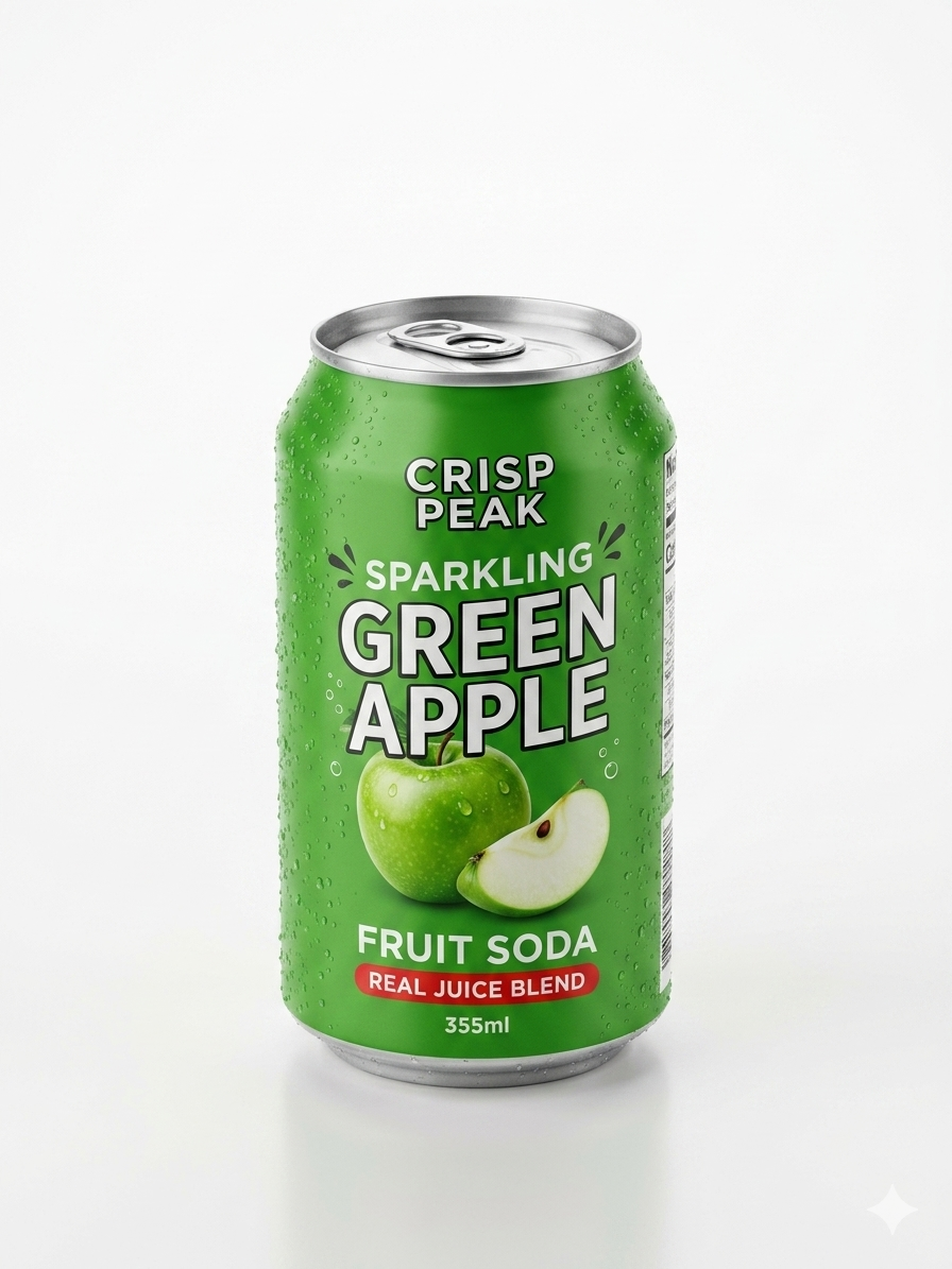 Fruit Soda Green Apple