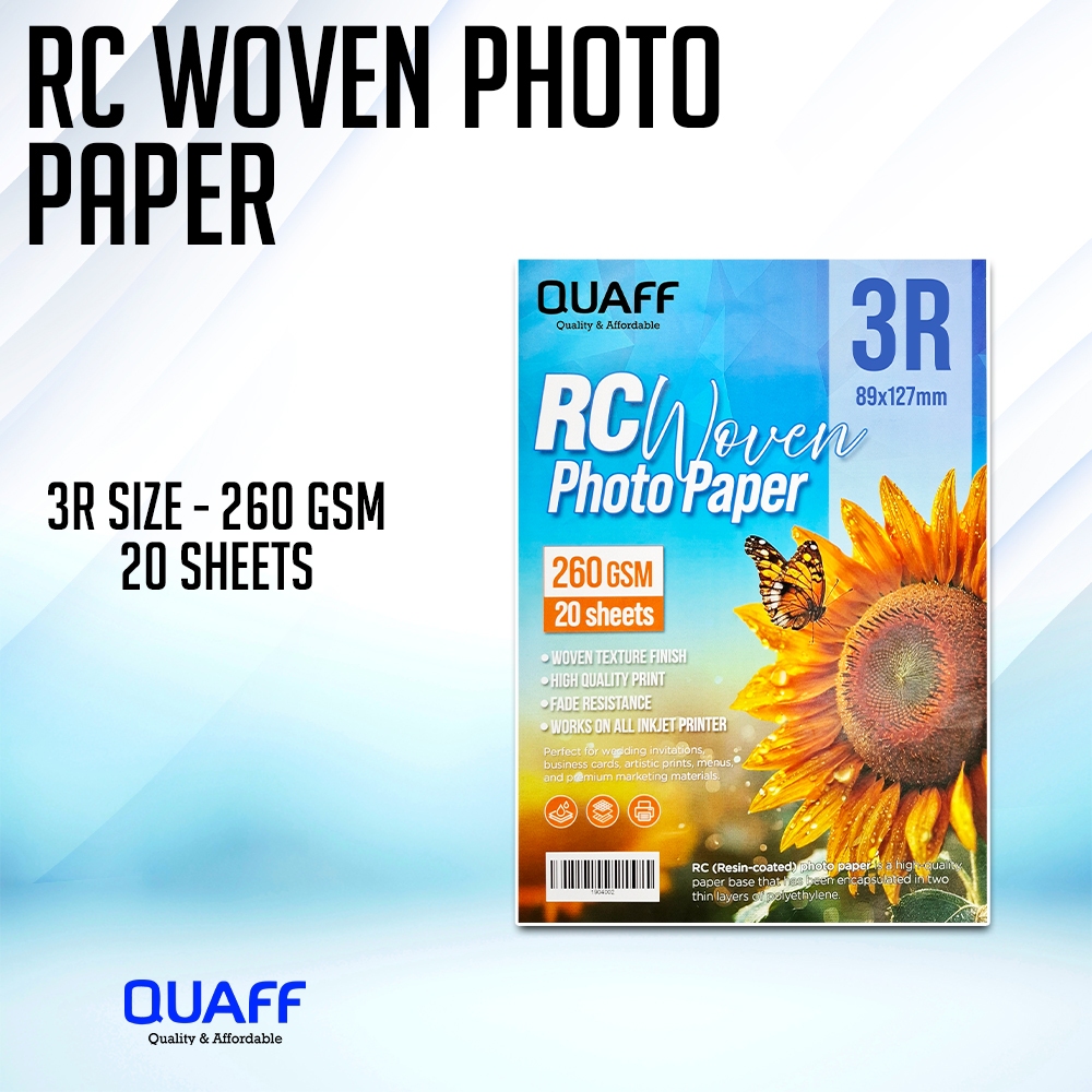 QUAFF RC WOVEN PHOTO PAPER